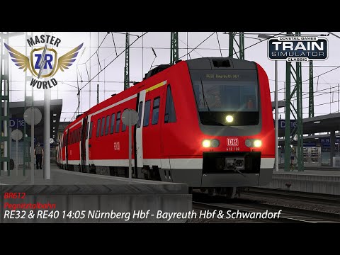 RE32 & RE40 14:05 Nürnberg Hbf - Bayreuth Hbf & Schwandorf - Pegnitztalbahn - BR612 - TS Classic
