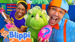 Sandbox Surprise! Blippi Counts Dino Eggs 1–10! 🦕