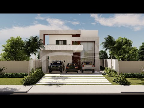 Tour pela Fachada - Casa Sobrado com Fachada Contemporânea e Imponente
