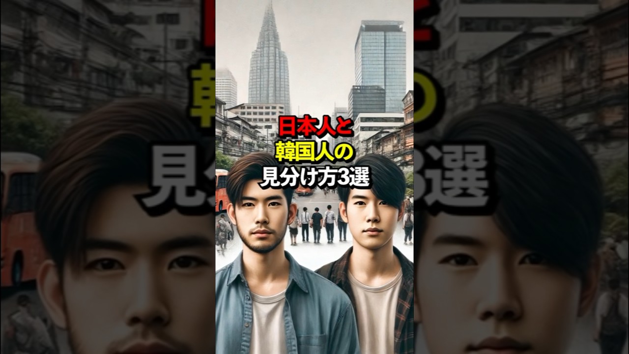 日本人とK国人の見分け方3選