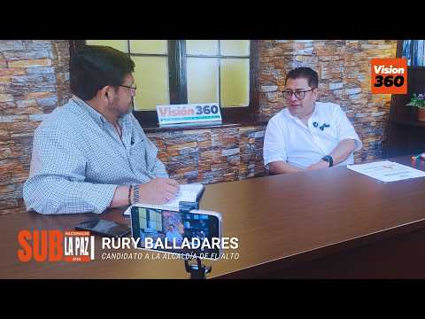Rury Balladares, candidato a la Alcaldía de El Alto por el Movimiento VIDA