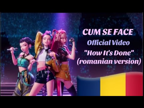 "Cum Se Face" Official Video | Dream Studio | "How It's Done" romanian version | HUNTR/X