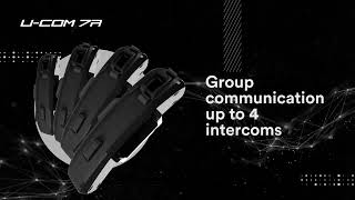 Bluetooth headset pro uzavřené a otevřené přilby Interphone U-COM7R, Twin Pack