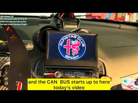 Alfa Romeo 4C IPC test with Service Manual interactive, the best Autel Masisys Plugin.