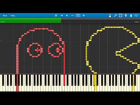 PAC-MAN Synthesia MIDI Art