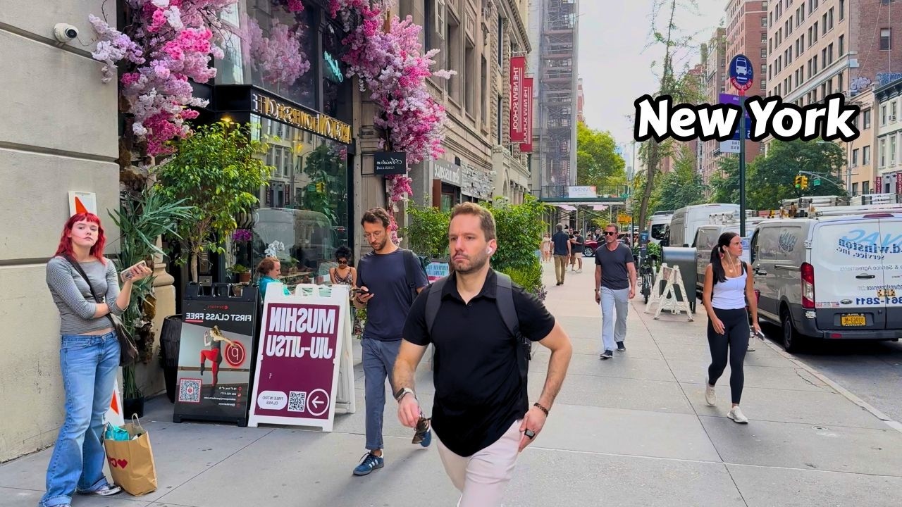 Walking Down 5th Avenue To Washington Square Park Summer In NYC