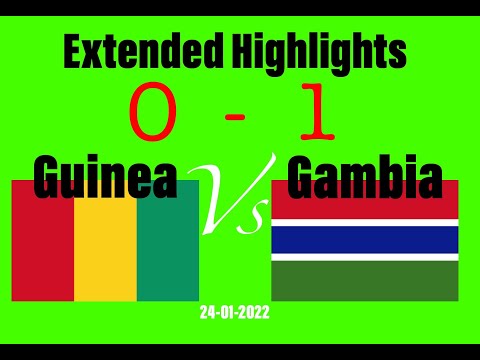 Guinea vs Gambia 0 - 1 AFCON Extended Highlights