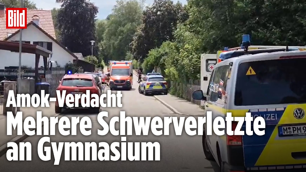 Bluttat in Bayern: Amok-Verdacht an Gymnasium! Vier Schwerverletzte!