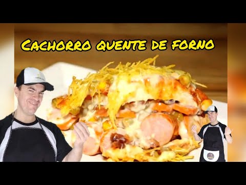 Cachorro quente de forno, mega gostoso, fácil
