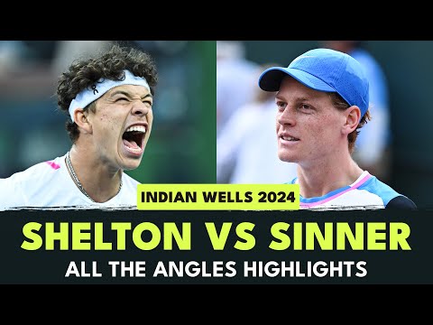 Jannik Sinner & Ben Shelton Alternate Angles! | Indian Wells 2024 Highlights