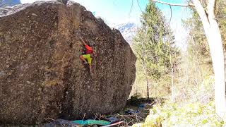 Video thumbnail of Onice nera, 7b. Val Masino