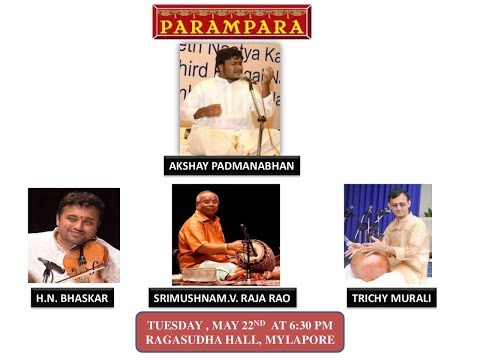 Parivadini LIVE- Vid. Akshay Padmanabhan for Parampara