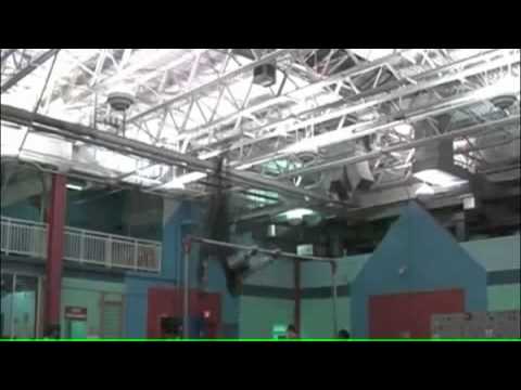 Guy has black out while on gymnastic bar