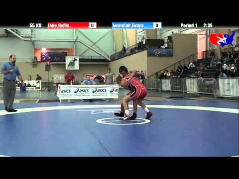 Jake Bellis vs. Jeremiah Evans at 2013 ASICS University Nationals - GR