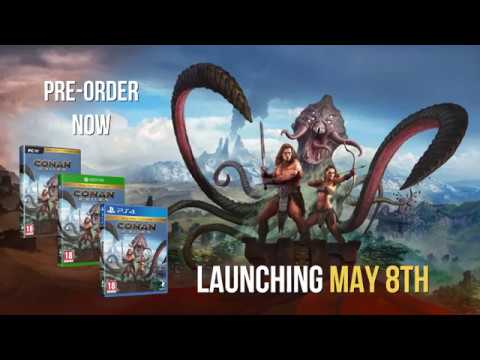 CONAN EXILES LAUNCHES ON MAY 8, 2018! More information: http://www.conanexiles.com  The open-world survival game Conan Exiles will leave Early Access/Game Preview and launch in full on May 8th, 2018 across PC, Xbox One, and PlayStation 4.   You can now pr