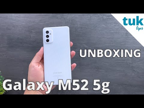 SAMSUNG GALAXY M52 5G - Unboxing