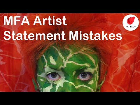 Top 4 MFA Artist Statement Mistakes