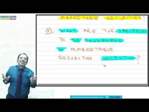 ACCA F9 /FM -FINANCIAL MANAGEMENT - CH-15 CASH MANAGEMENT (LEC-7)