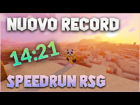 Finire Minecraft in 14 MINUTI! [NUOVO RECORD 14:21] - MINECRAFT ITA SPEEDRUN RSG (Sub15 #1)