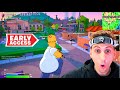 NEW Fortnite Simpsons Season EARLY ACCESS Gameplay