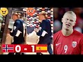 Erling Haaland Furious After Norway Fail to Qualify For Euro 2024 Following 1-0 Defeat By Spain