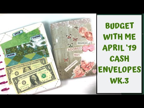 APR. '19 Cash Envelopes & Transaction Log| DIY Budget Planner| Week 3