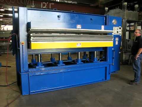 98" x 63" multiple opening hydraulic laminating press by Icon Industries, Inc.