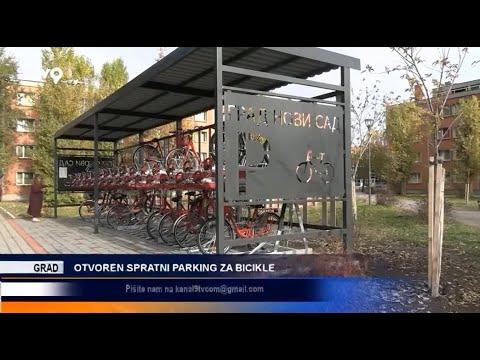 Отворен спратни паркинг за бицикле („Инфо”, Канал 9, 26. 11. 2024.)