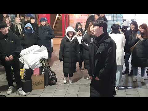 맥스(MAXXAM(MYM))-오새봄(OhSaeBom)/ BOOMERANG(부메랑) - Wanna One(워너원) 20200120 홍대버스킹 직캠