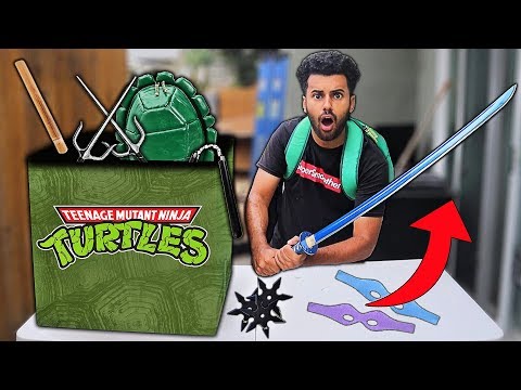 I Bought A $500 Teenage Mutant Ninja Turtles WEAPONS Mystery Box!! *IN REAL LIFE* Video