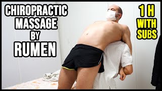 1 HOUR of RUMEN 💆 CHIROPRACTIC FULL BODY MASSAGE with CRACK 💆 ASMR relaxing voice and whispers