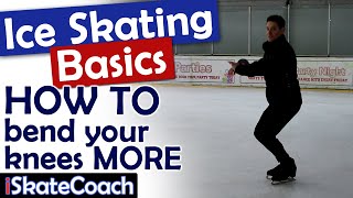 HOW TO Get MORE knee bend! Ice Skating tutorial with 7 exercises to help figure skaters