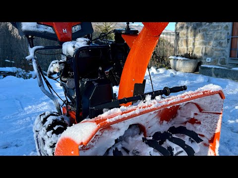 TURBINA spazzaneve HUSQVARNA!!! Primo utilizzo e descrizione.. fa il suo dovere!
