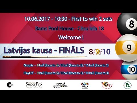 Latvijas Kauss 2017 - Pool 8,9,10