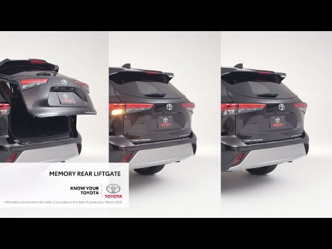 Know Your Toyota | Memory Rear Liftgate