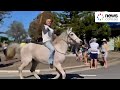 Man Rides Horse Into Anti Lockdown Protest