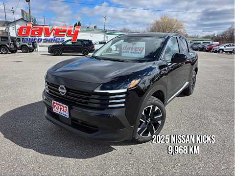 2025 Nissan Kicks SV AWD in Black for sale at Davey Auto Sales Oshawa South in Oshawa, ON