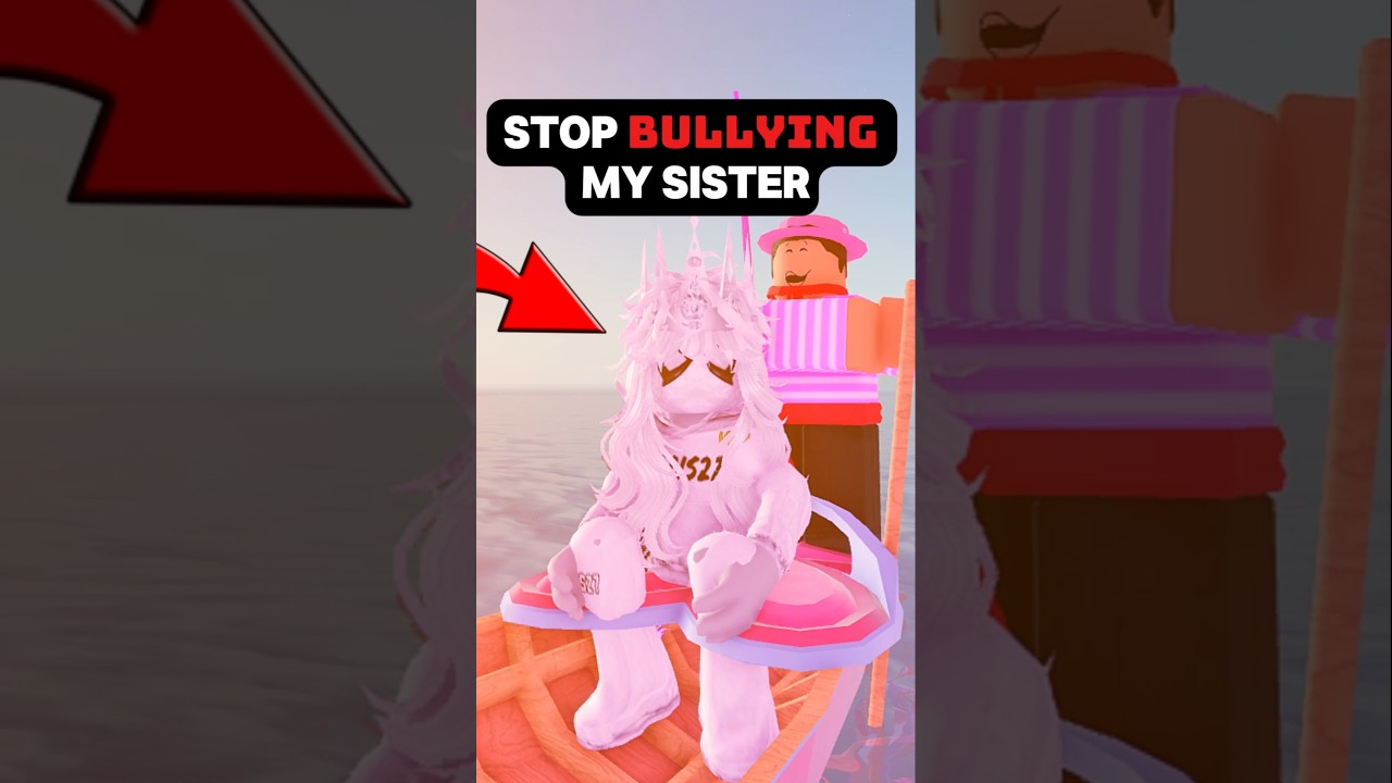 My sister is getting bullied 😭 #fisch