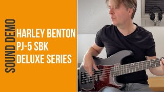 Video thumbnail for Harley Benton PJ5 SBK Deluxe Series - Sound Demo (no talking) by Bass Bonedo