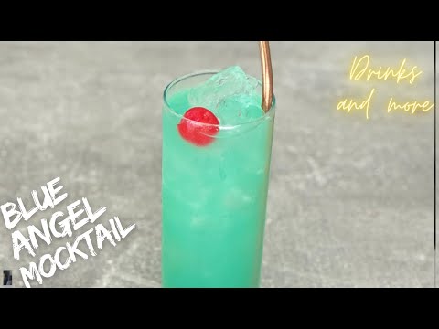 Blue Angel Mocktail Recipe | No alcohol January | Easy Mocktail
