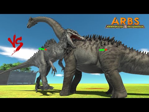 ANKYLODOCUS (JWE2) vs S-REX (SPINOMINUS REX) - ARBS Animal Revolt Battle Simulator