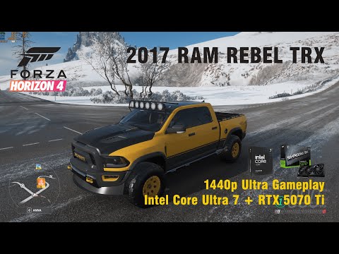 Forza Horizon 4 | RAM Rebel TRX Concept (Yellow) | RTX 5070 Ti + Intel Core Ultra 7 265K Gameplay