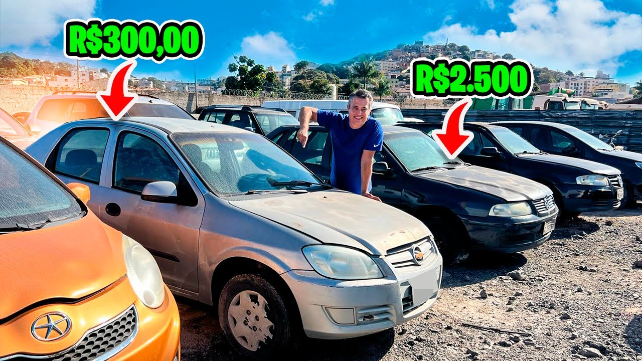 LEILÃO de CARROS DO SENAD QUE COMEÇAM COM R$ 300 REAIS