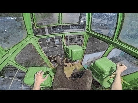 We found a huge working soviet-era machine and drove it