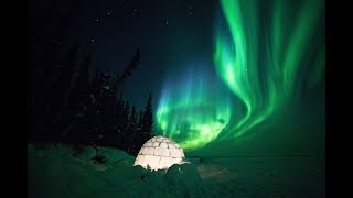 4K Aurora Borealis in Canada - Geomagnetic Storm in the Northwest Territories