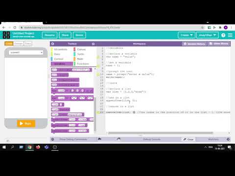 Variables and Lists in code.org