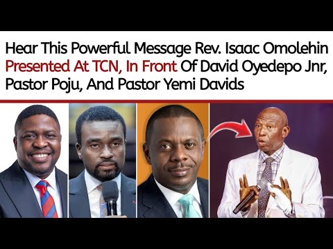 Isaac Omolehin presented a powerful message at TCN in front Oyedepo Jnr, Pastor Poju & Pastor Yemi