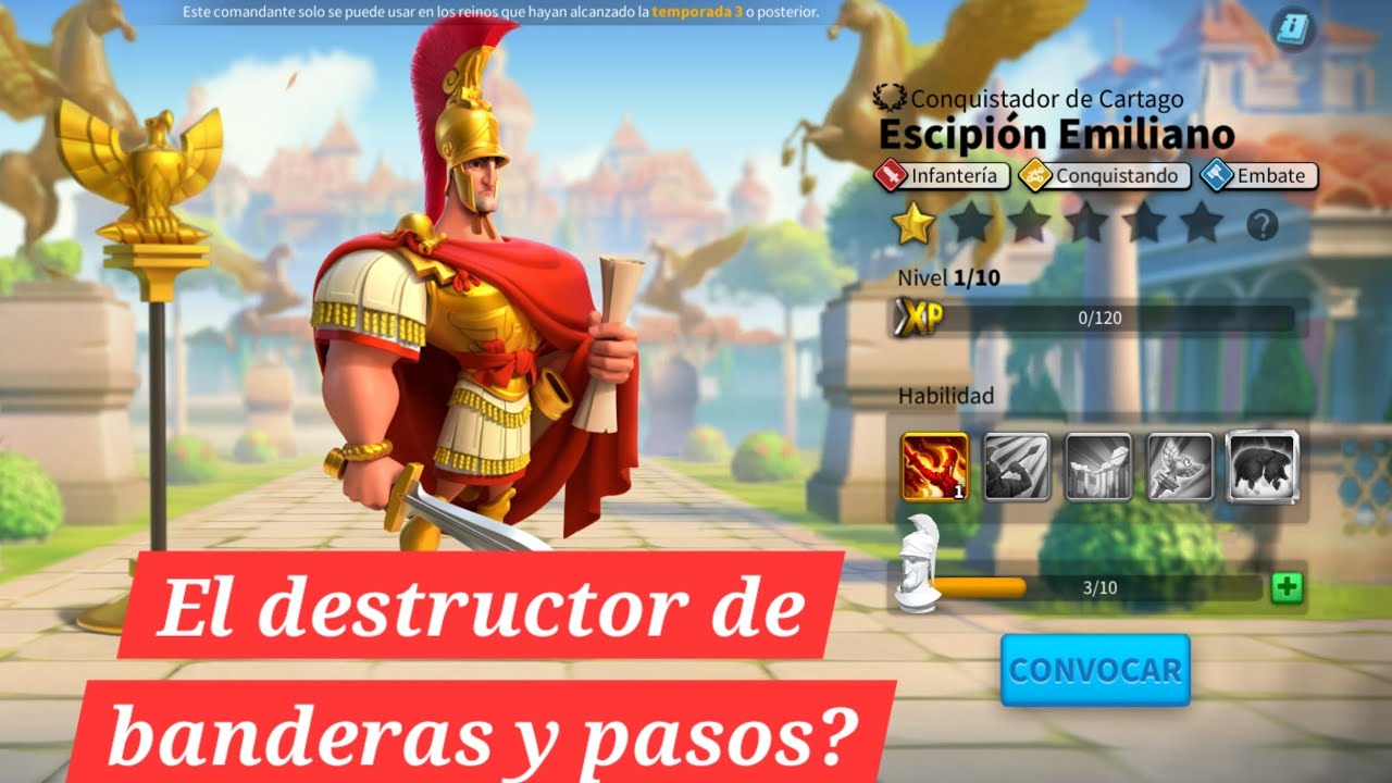 Es Escipión Emiliano el mejor comandante para rallies? | Rise of Kingdoms | Análisis y valoración