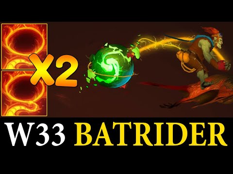 W33 INSANE BATRIDER WITH REFRESH BUILD | Dota 2 Pro Players Clips