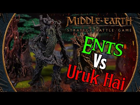Ents Vs Uruk Hai Horde! ~ Middle Earth SBG Battle Report